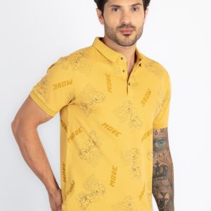 Status Quo Mens All Over Printed Polo T-Shirt