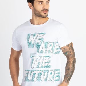 Status Quo Men'S Typography Printed Round Neck Half Sleeves Regular Fit Tshirt