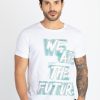 Status Quo Men'S Typography Printed Round Neck Half Sleeves Regular Fit Tshirt