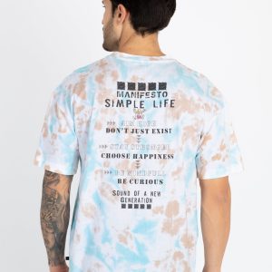 Mens Front & Back Printed Oversized T-Shirt