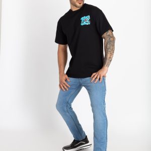 Mens Front & Back Printed Oversized T-Shirt