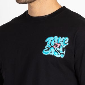 Mens Front & Back Printed Oversized T-Shirt