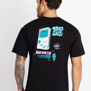 Mens Front & Back Printed Oversized T-Shirt