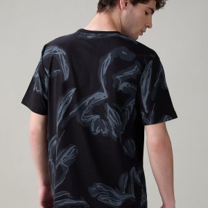 Status Quo Men'S Oversized Typography Print Round Neck T-Shirt
