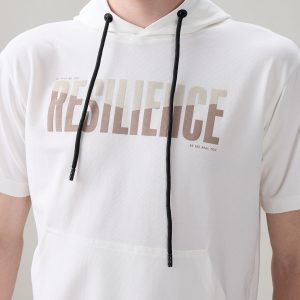 Status Quo Men'S Typography Printed Hooded Neck Regular Fit T-Shirt