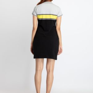 Status Quo Womens Bodycon Striped Polo Dress