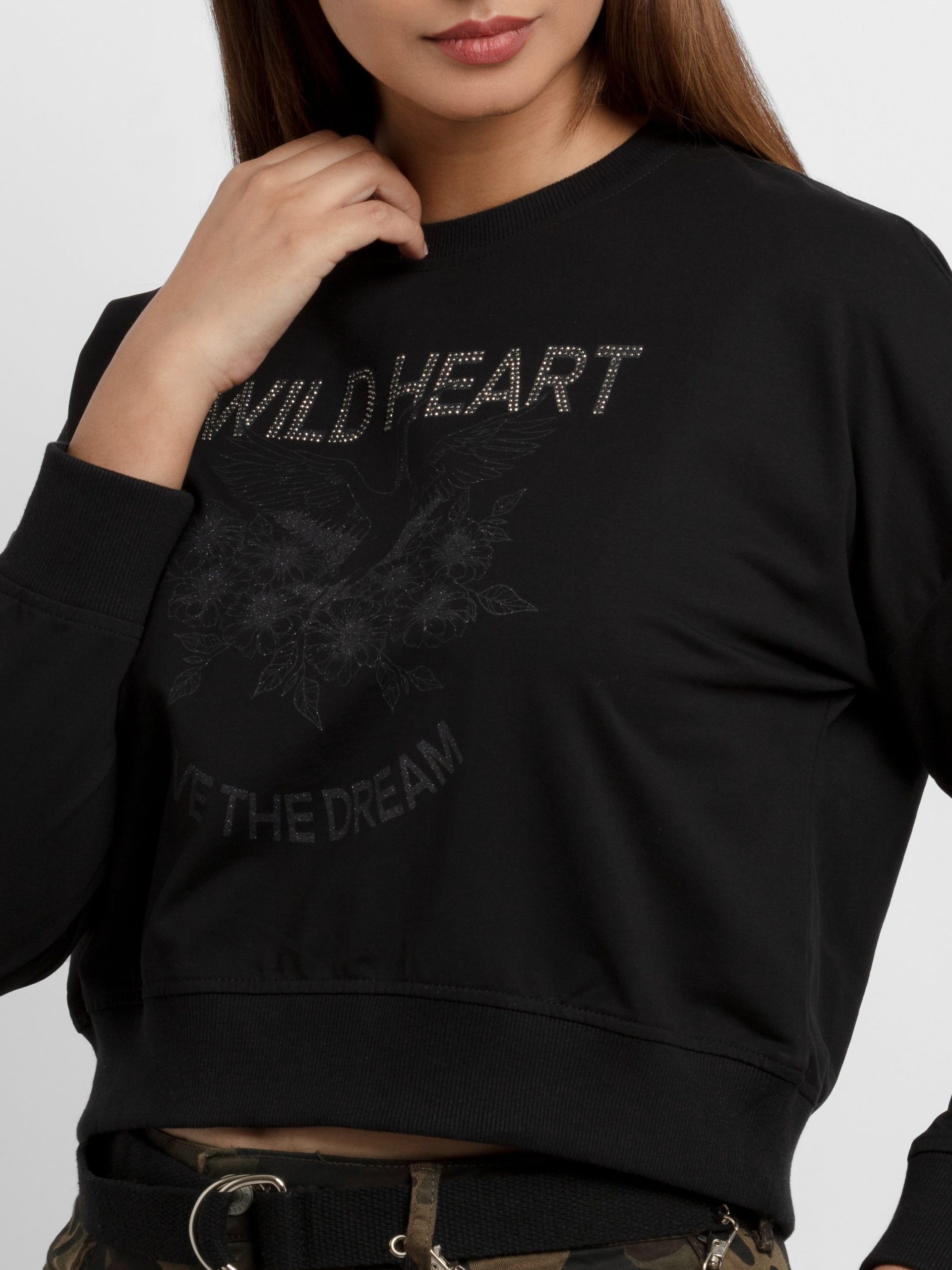 Womens Printed Lightweight Sweatshirt