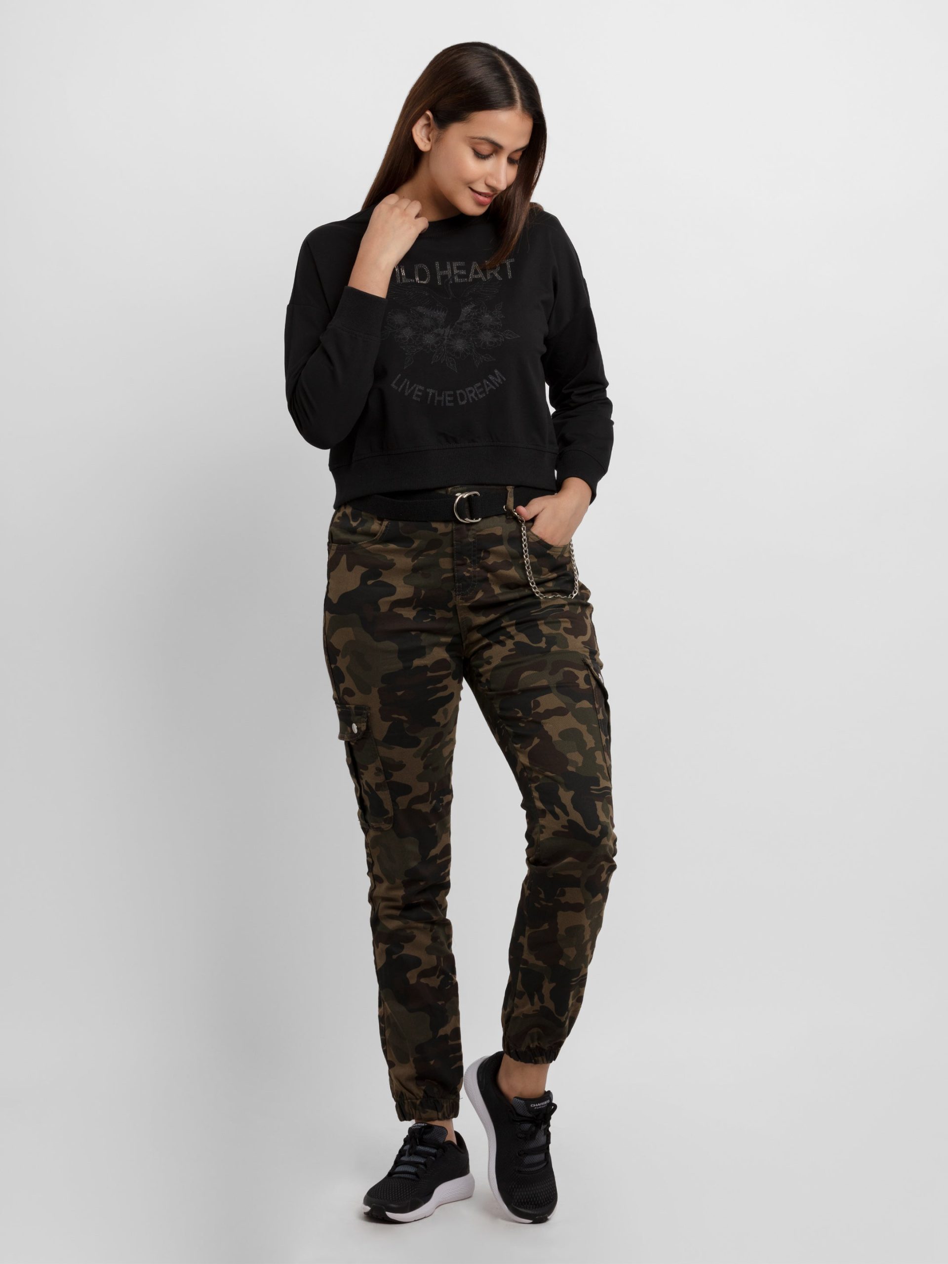 Womens Printed Lightweight Sweatshirt