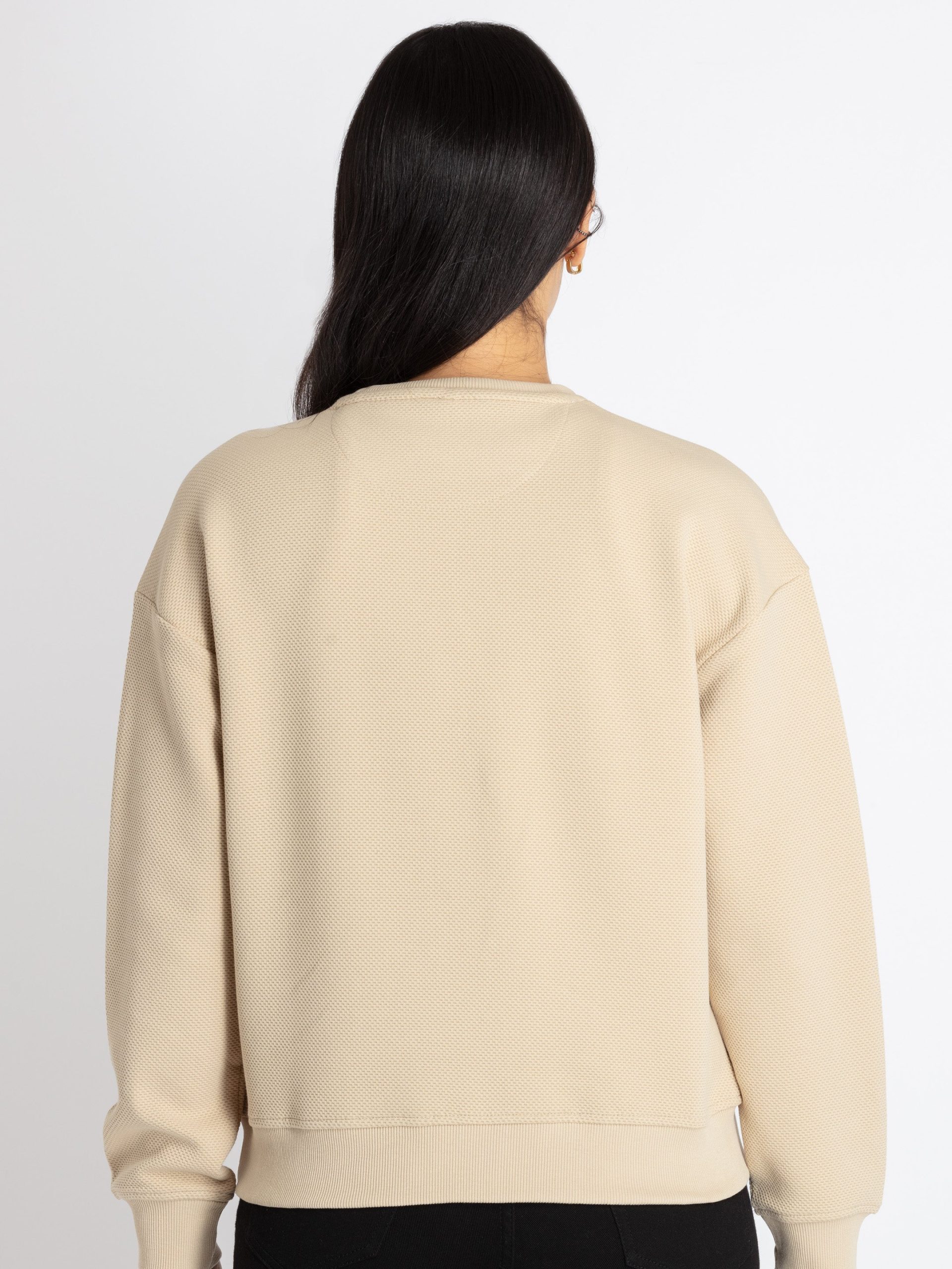 Womens Solid Lightweight Sweatshirt