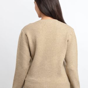 Status Quo Womens Solid V-Neck Sweater