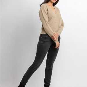 Status Quo Womens Solid V-Neck Sweater