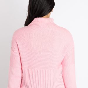 Womens Solid Turtle Neck Sweater