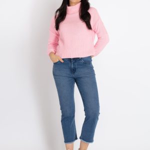 Womens Solid Turtle Neck Sweater