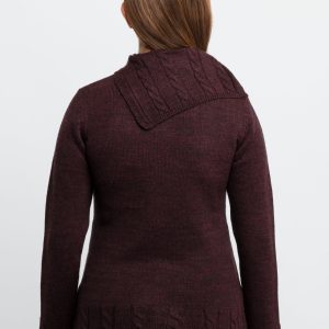 Womens Knitted Cowl Neck Sweater