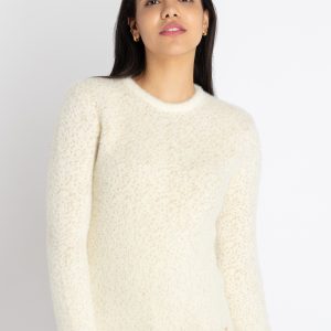 Status Quo Womens Solid Round Neck Sweater