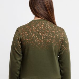 Status Quo Women'S Printed Round Neck Sweatshirt