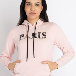 Womens Printed Hooded Sweatshirt
