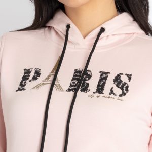 Womens Printed Hooded Sweatshirt