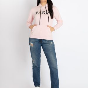 Womens Printed Hooded Sweatshirt
