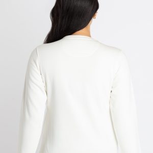 Womens Printed Round Neck Sweatshirt
