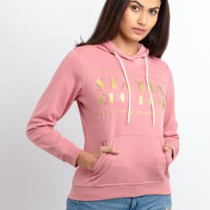 Status Quo Women'S Printed Hooded Sweatshirt