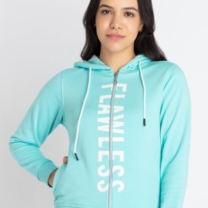 Womens Printed Hooded Sweatshirt