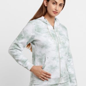 Womens Tye & Dye Hooded Sweatshirt