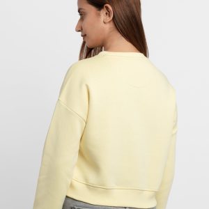 Womens Printed Round Neck Sweatshirt