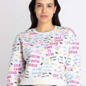 Womens All Over Printed Sweatshirt
