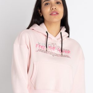 Womens Printed Hooded Sweatshirt