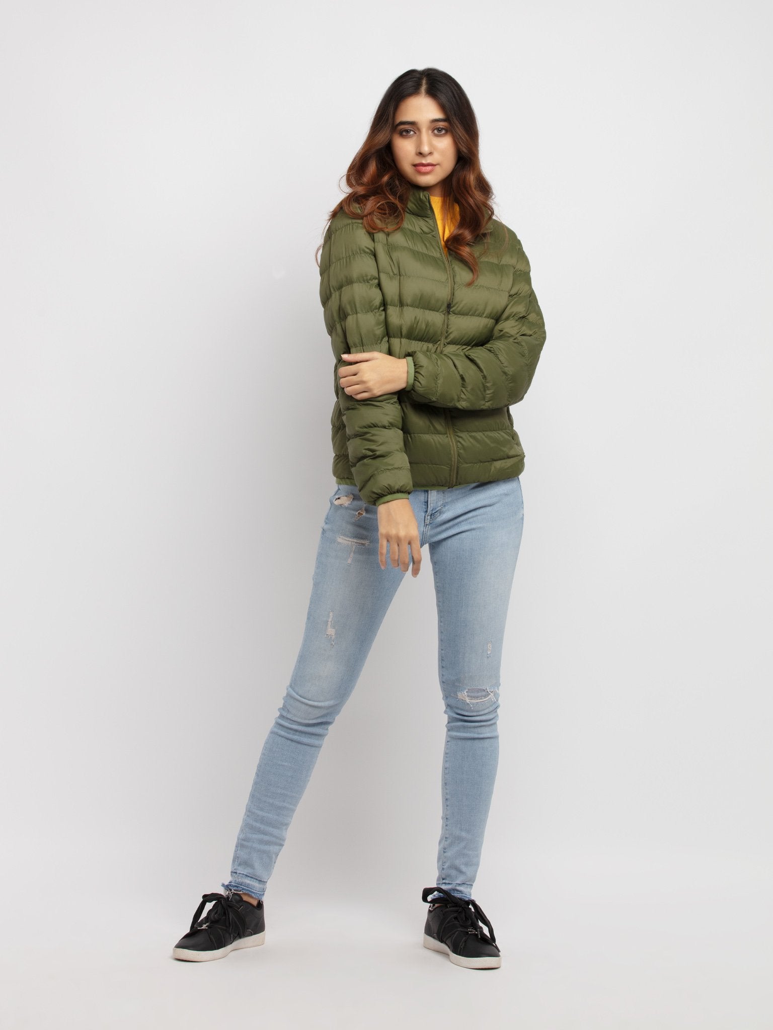 Women'S Quilted Lightweight Jacket With Pouch