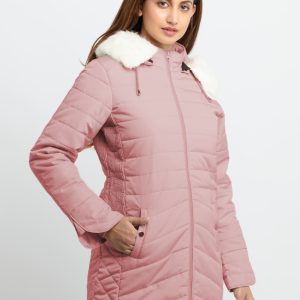 Status Quo Womens Quilted Hooded Jacket