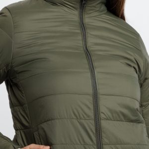 Womens Quilted Reversible High Neck Jacket