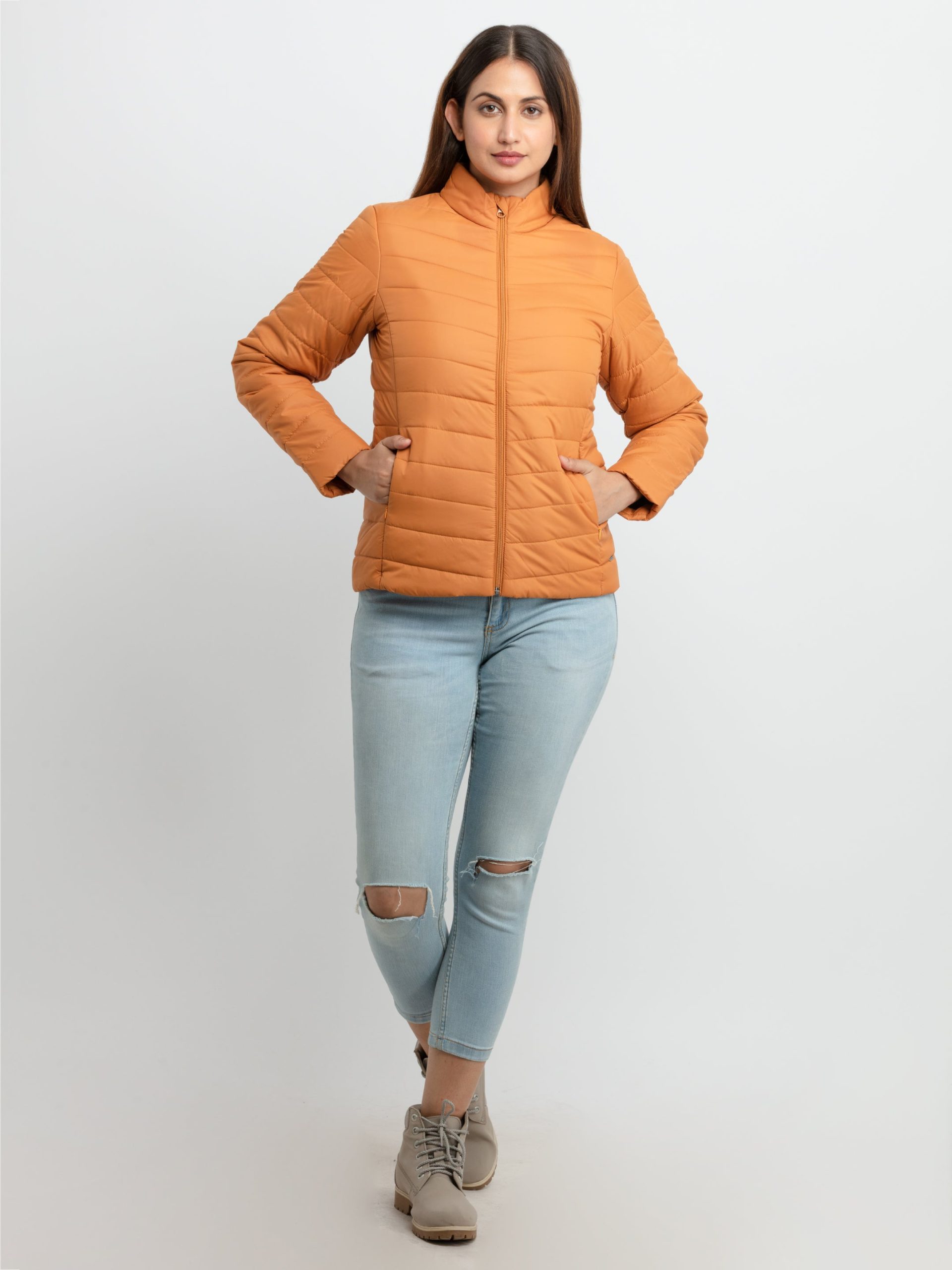 Status Quo Womens Quilted High Neck Jacket
