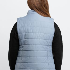 Status Quo Womens Quilted High Neck Sleeveless Jacket