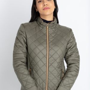 Status Quo Womens Quilted High Neck Jacket