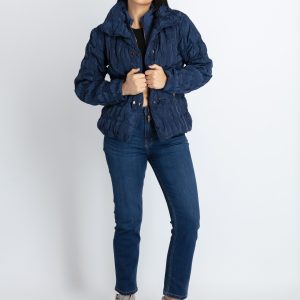 Status Quo Womens Quilted Collared Neck Jacket