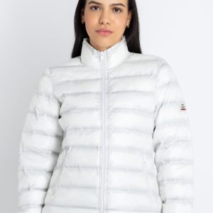 Status Quo Womens Quilted High Neck Puffer Jacket