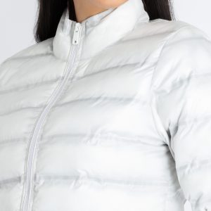 Status Quo Womens Quilted High Neck Puffer Jacket