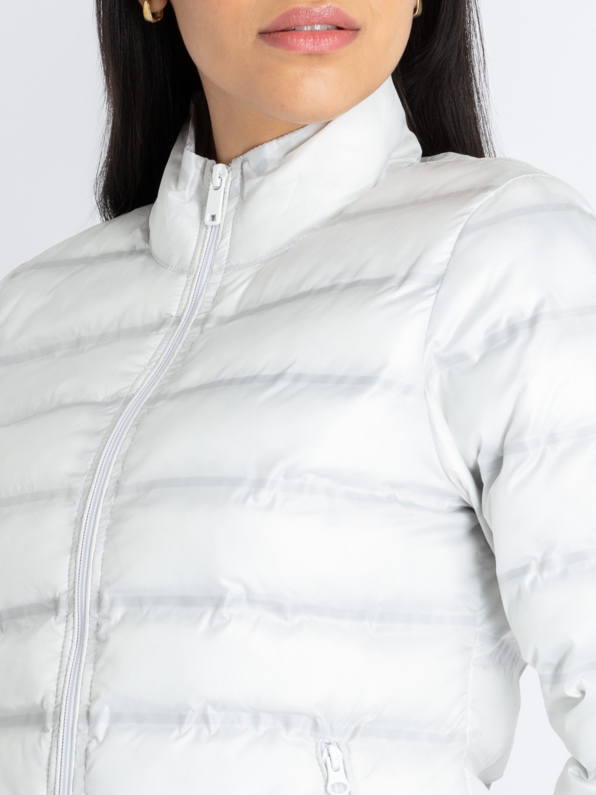 Status Quo Womens Quilted High Neck Puffer Jacket
