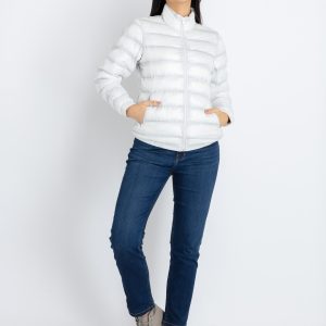 Status Quo Womens Quilted High Neck Puffer Jacket