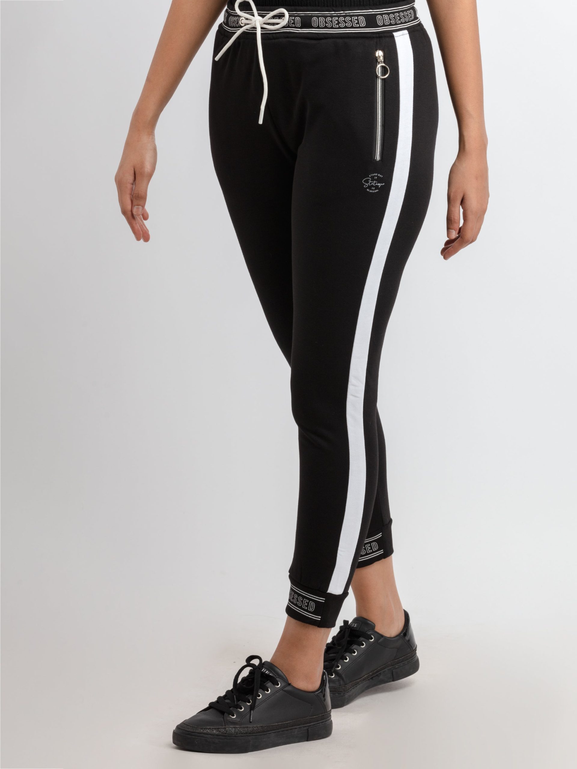 Status Quo Women'S Ankle Length Solid Joggers