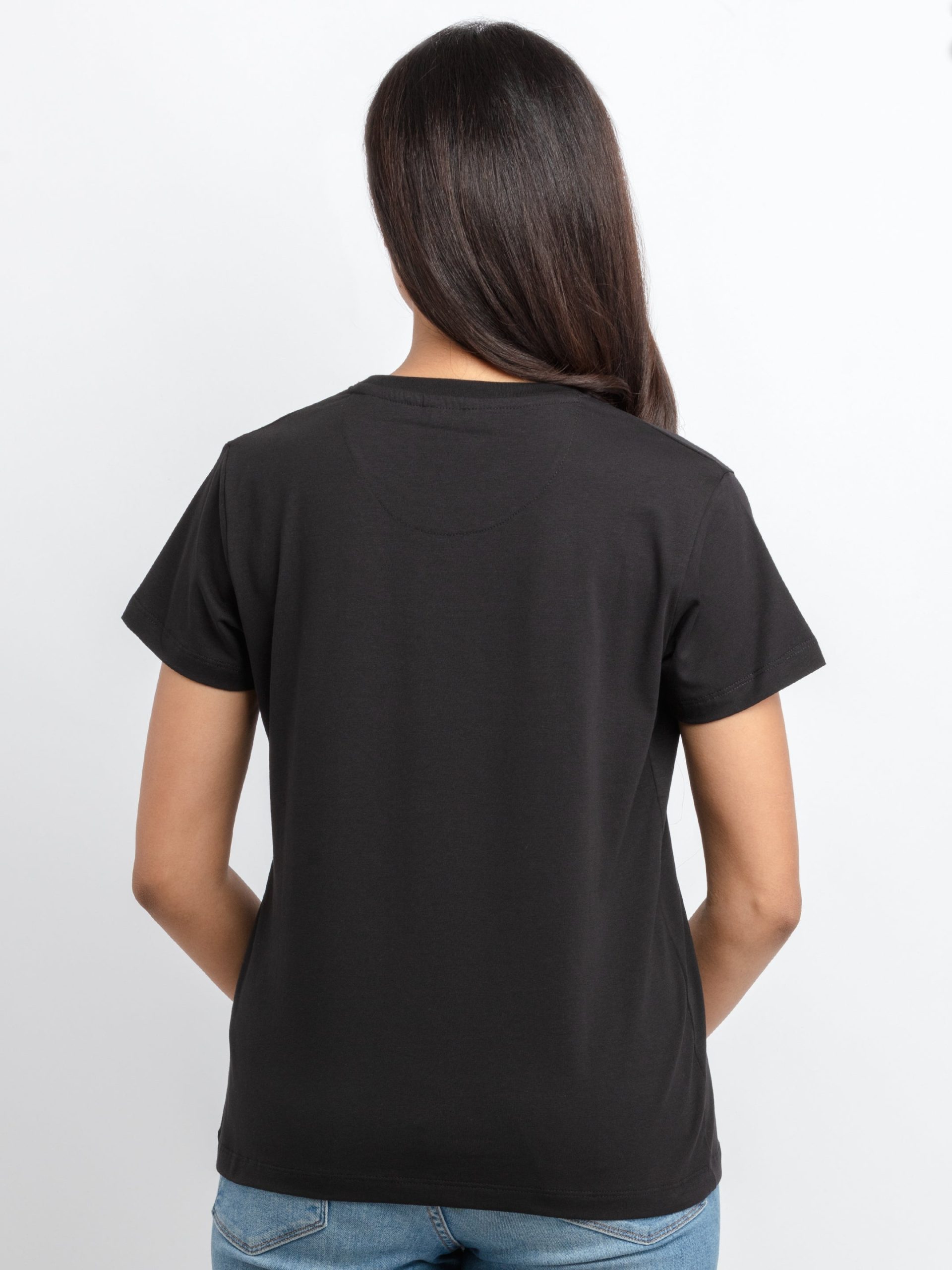 Status Quo Women'S Printed Round Neck T-Shirt