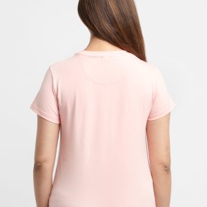 Womens Printed Round Neck T-Shirt