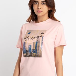 Status Quo Womens Printed Round Neck T-Shirt