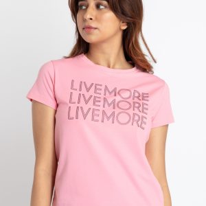 Status Quo Womens Printed Round Neck T-Shirt