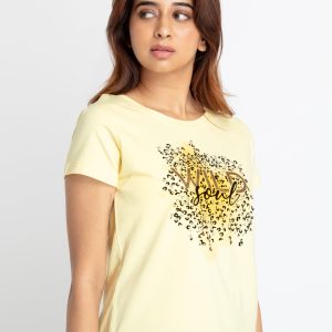 Status Quo Womens Printed Round Neck T-Shirt