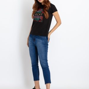 Status Quo Womens Printed Round Neck T-Shirt