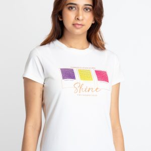 Status Quo Womens Printed Round Neck T-Shirt