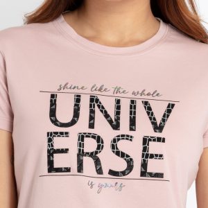 Status Quo Womens Printed Round Neck T-Shirt